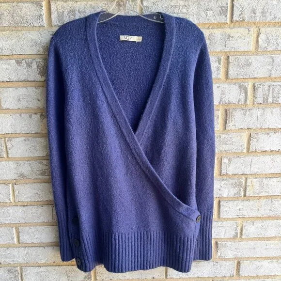 UGG Sweaters Ugg Long Sleeve Vneck Wrap Side Button Cardigan